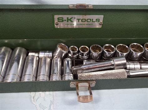 sk tools socket set metal box|where to buy s&k tools.